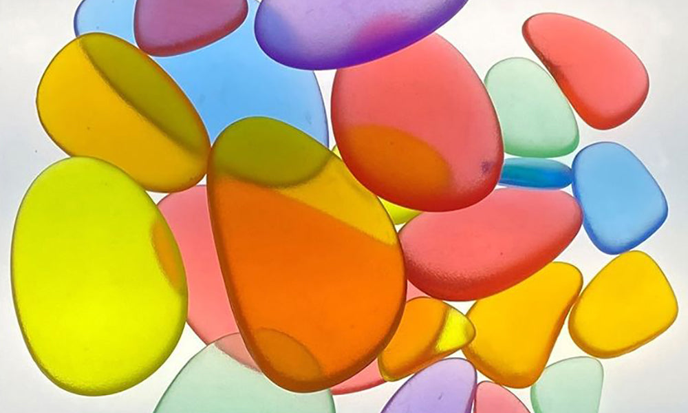 Coloured Acrylic Pebbles