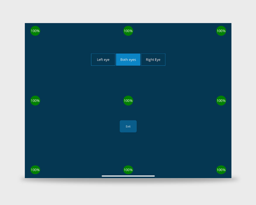 eyetuitive for Windows Eye Tracker - Calibration Screen