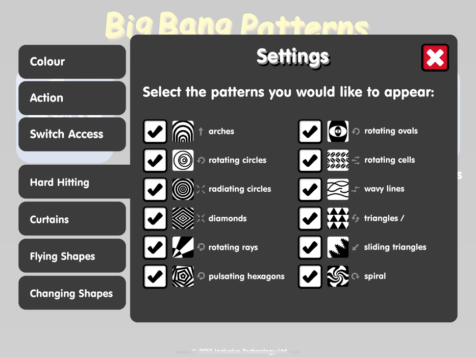 Big Bang Patterns - iPad App