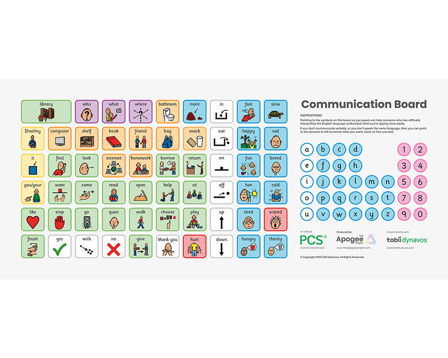 Communication Boards - PVC & Aluminium - Light Background