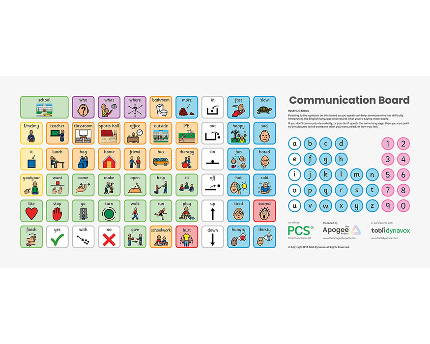 Communication Boards - PVC & Aluminium - Light Background