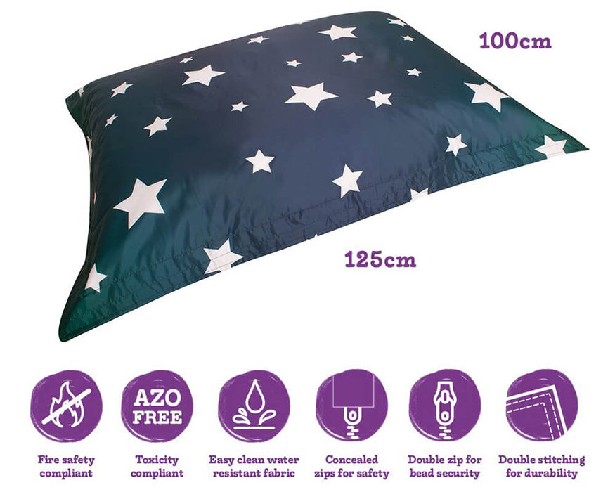 UV Star Print Floor Cushion