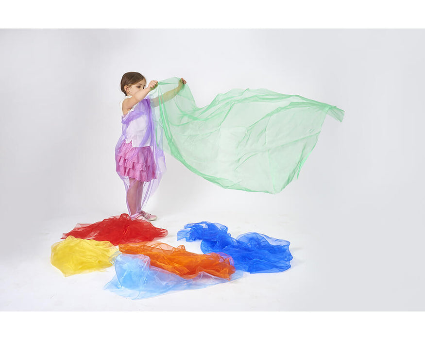 Rainbow Sensory Organza Fabric Pack