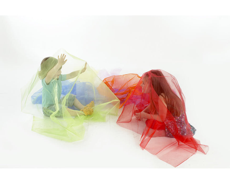 Rainbow Sensory Organza Fabric Pack