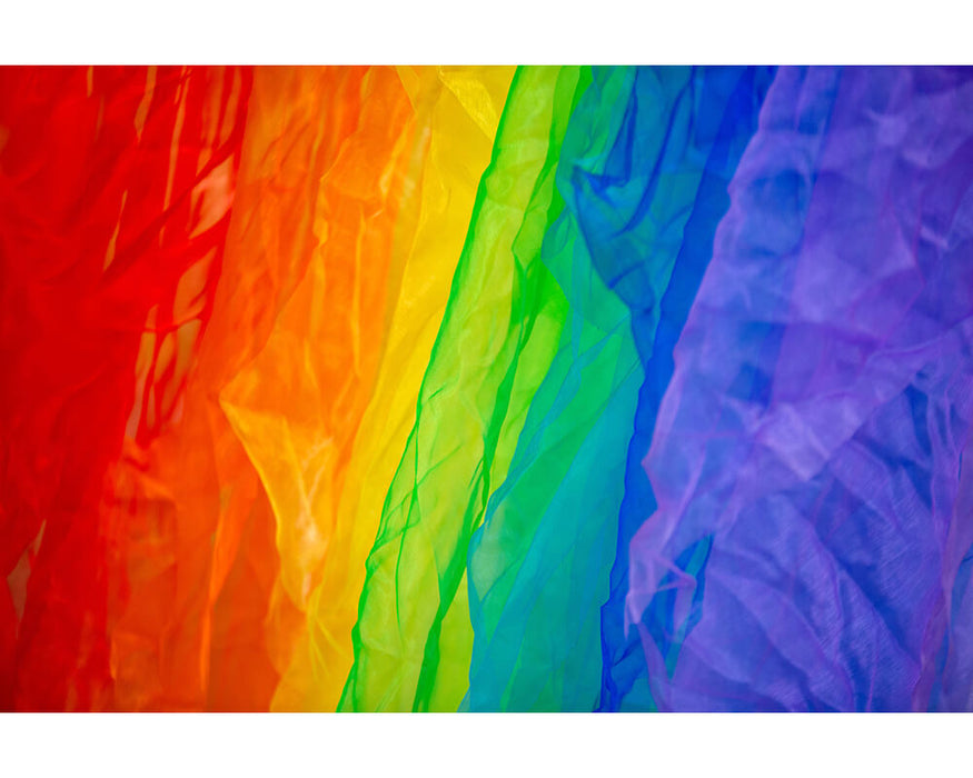 Rainbow Sensory Organza Fabric Pack