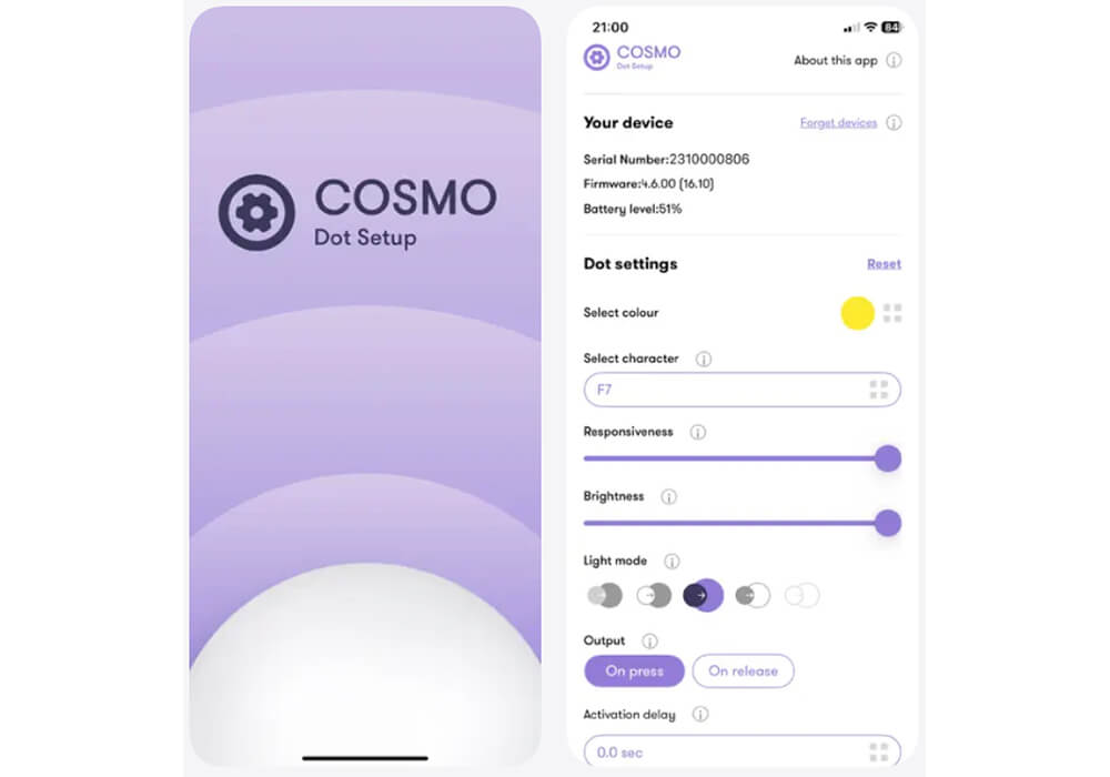 Cosmo Dot App