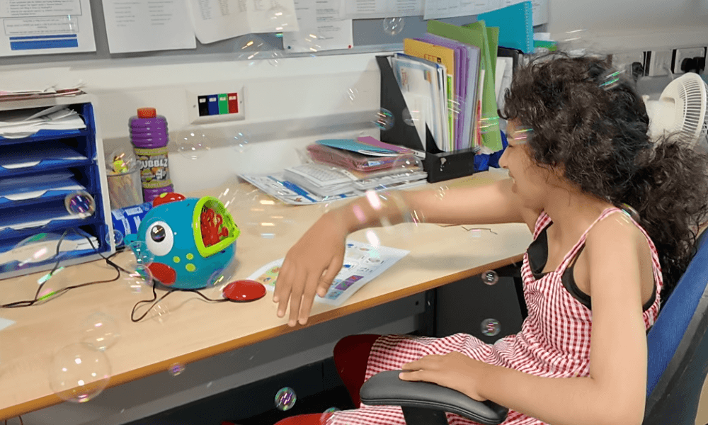 Communication and choice through sensory play