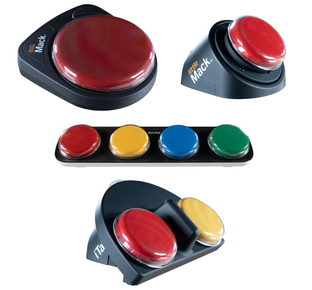 How can a communication aid control a toy?