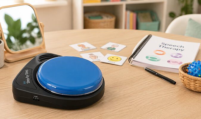 BIG Step-by-Step voice output communicator for school and speech therapy