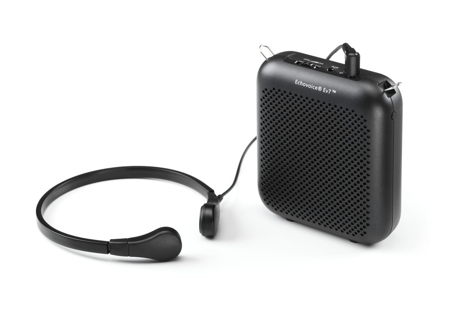 EchoVoice EV7 Speech Amplifier with boom and throat microphones 