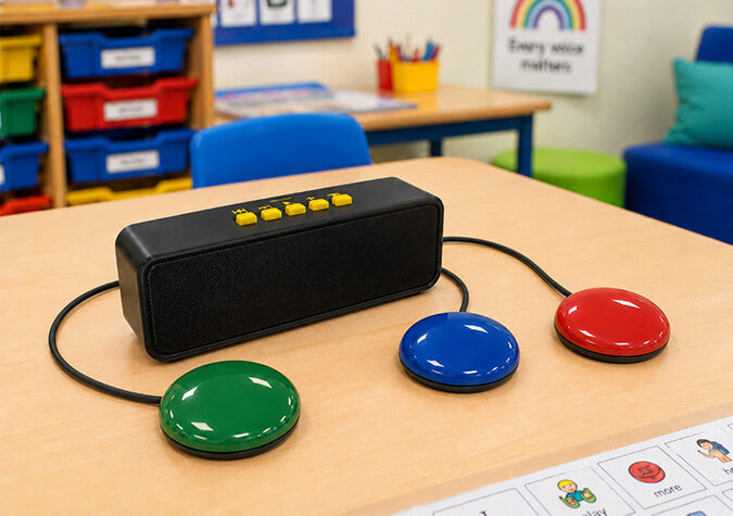 Portable switch adapted MP3 player for music and audiobooks. 
