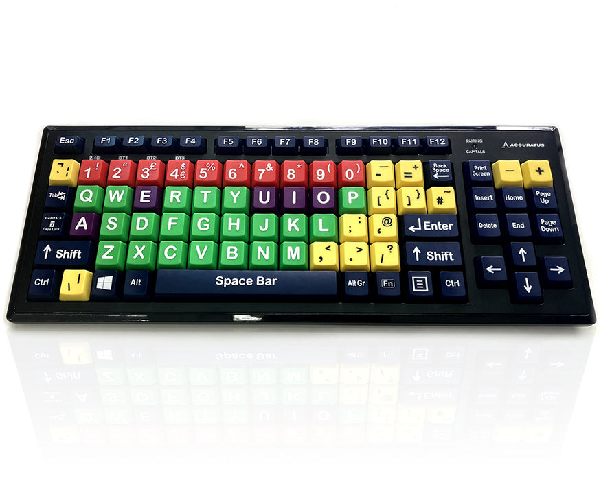 Jumbo XL Keyboard - Coloured Uppercase Bluetooth/RF