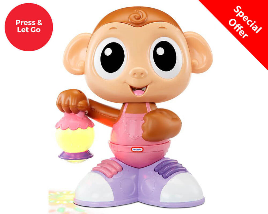 Switch Adapted Toy - Movin' Lights Monkey - Pink