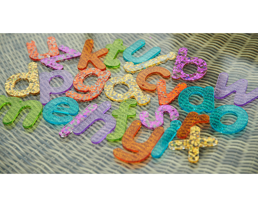 Rainbow Glitter Letters & Numbers