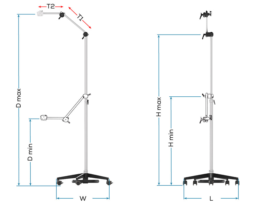 REHAdapt Floor Stand FS Pentalock Eco