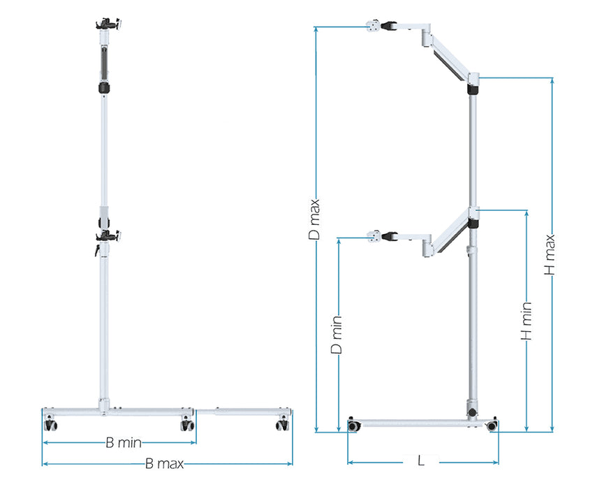 REHAdapt Floor Stand FS TeleFloat