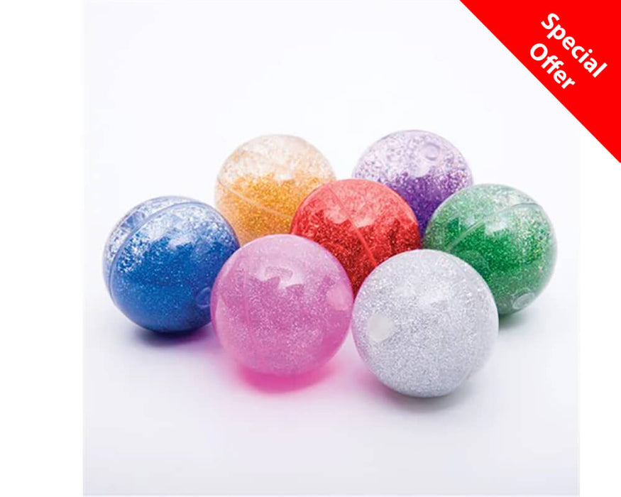Sensory Rainbow Glitter Balls Set