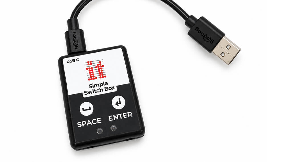 1) Inclusive Simple Switch Box: straightforward computer access