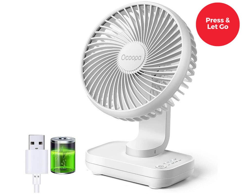 Switch Adapted Fansquare Switch Adapted - Adjustable Desktop Fan - Inclusive Technology