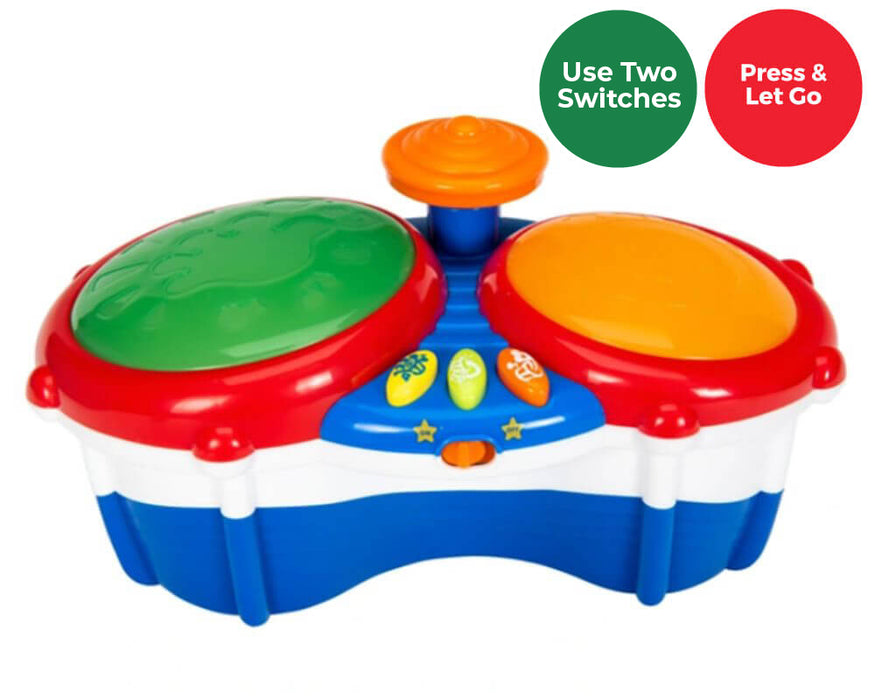 Switch Adapted Toy - Bongo Drums