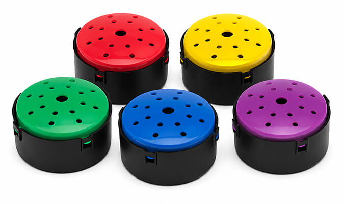Talking Button recordable sound button pack in five colours. 