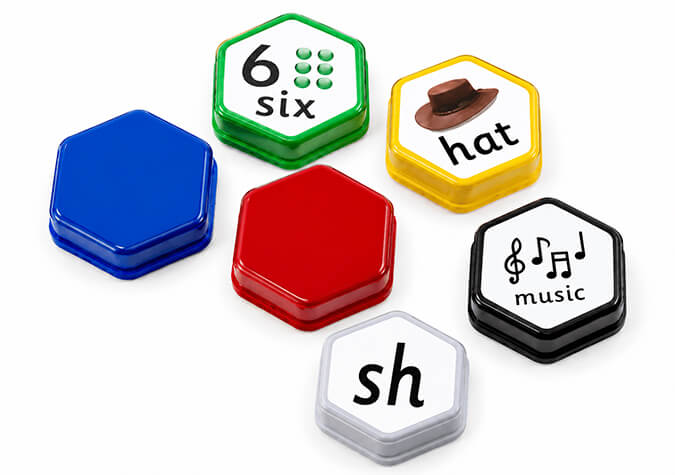Talking Tiles AAC Communication Aid with symbols on top