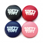 Range of Softy Tops in black, red, blue and pink